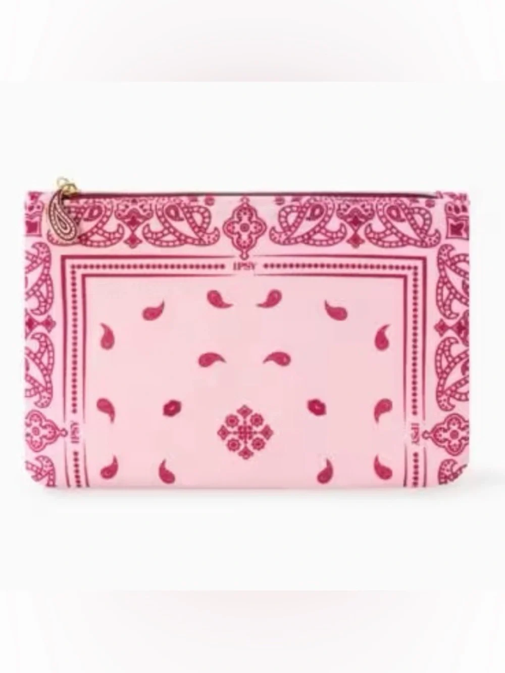 💙 4/$20 Ipsy Pink Paisley Cosmetic Bag